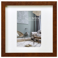 ハクバ フォトフレーム ポストカード(KG)サイズ 1面 tetra(テトラ) ブラウン FSQTT-BRKG1