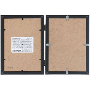 ナカバヤシ 鏡&フォトフレーム 2面 2L ブラック FCE907Y-F-TW-117-D-イメージ2