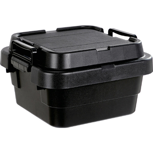 トラスコ トランクカーゴ フラット天板仕様 浅型 ２０Ｌ 黒 仕切板(別売)：SHI-LOW BLKCFL-30-イメージ1