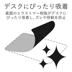 エレコム ソフトレザーマウスパッド ブラック MP-SL01BK-イメージ4