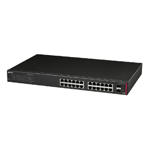 バッファロー 法人向け レイヤー2 Giga PoE スマートスイッチ ブラック BS-GS2124P/HP-イメージ1