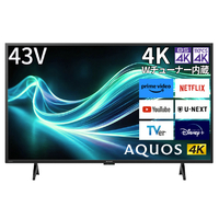 シャープ 4T-C43GL1 43V型4Kチューナー内蔵4K対応液晶テレビ AQUOS