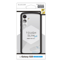 エレコム Galaxy S25用TOUGH SLIM LITE ハイブリッドケース フレームカラー ブラック PM-G251TSLFCBK