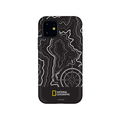 National Geographic iPhone 11用ケース Topography Case Double Protective ブラック NG17178I61R