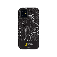 National Geographic iPhone 11用ケース Topography Case Double Protective ブラック NG17178I61R
