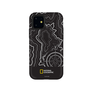 National Geographic iPhone 11用ケース Topography Case Double Protective ブラック NG17178I61R-イメージ1