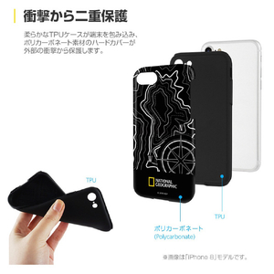 National Geographic iPhone 11用ケース Topography Case Double Protective ブラック NG17178I61R-イメージ3