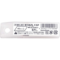 NT 替刃大型L 折線なし短刃 40mm 6枚 BZL11P FCA7715-33126BZL11P