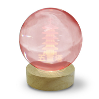 JTT 3Dクリスタルボールライト JAPAN 3Dアート 五重塔 RGB CRYBALL-GOJU-RGBR