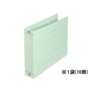 プラス フラットファイル厚とじ ノンステッチ A4ヨコ ブルー 10冊 F076975-87-995NO.022SW-イメージ1