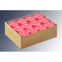 ムラエ商事 カップ入 カラーキャンドル 24個入 R レッド FC624LG-2886910