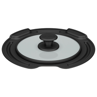 サーモス 取っ手のとれる鍋専用フタ(18cm用) ブラック KLJ-018-BK