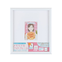 ナカバヤシ メモリアルフォトフレーム 色紙 ホワイト FCE909Y-F-TW-118-W