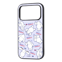 レイ・アウト iPhone 18 Pro用 / 17 Pro用 / ディズニー / maru 衝撃吸収 バンパー ハイブリッドケース / ベイマックス_いろんなポーズ RJ-DP58K4TB/BX27