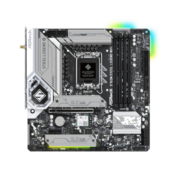 ASRock マザーボード ASRock B760M Steel Legend WiFi B760MSTEELLEGENDWIFI Express ASRock 高速データ転送を実現するPCI OS bit RAID T1818293077(13990円)