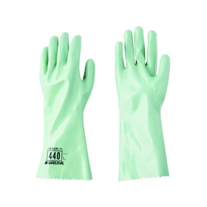 ダイヤゴム 耐溶剤用手袋 ダイローブ440(LL) グリーンLL0.953326.28.4 FC989EH-7219504-イメージ1