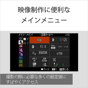 SONY デジタル一眼カメラ・ボディ(XLRハンドルユニット同梱モデル) ILMEFX30-イメージ18