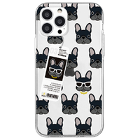 Dparks iPhone 13 Pro用ソフトクリアケース bulldog DS21179I13P