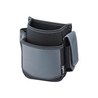 トラスコ中山 TRUSCO　腰袋　2段　携帯電話ホルダー付き　グレー TWP2-GY