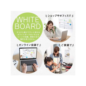 サンケーキコム 樹脂枠ホワイトボード 無地 W600×H450mm FC579PU-WB-6045-イメージ6