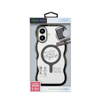 PGA iPhone 17用MagSafe ウェーブケース ブラック PG-25AMW02BK