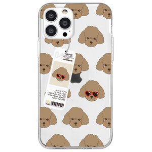 Dparks iPhone 13 Pro用ソフトクリアケース poodle DS21180I13P-イメージ1