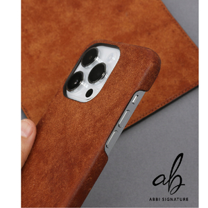 ABBI SIGNATURE iPhone 15 Pro用MARGOT イタリアンレザー MagSafe対応バックカバー ブラウン ABS26180I15PR-イメージ14