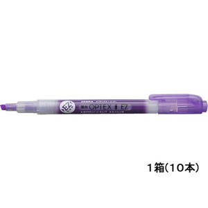 ゼブラ 蛍光オプテックス1 EZ 紫 10本 1箱(10本) F883575-WKS11-PU-イメージ1