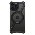 HACRAY iPhone 16 Pro Max用360 RingStandバンパー アルミ×ブラック HR27180I16PM