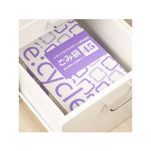 紺屋商事 リサイクルゴミ袋 乳白半透明 BOX 45L 100枚×3箱 FC667MX-イメージ2