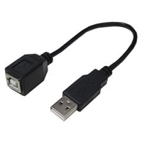 変換名人 USB2．0 A(オス)→B(メス)ケーブル(20cm) USBAA-BB20