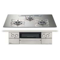 パロマ 【プロパンガス用】 ビルトインガスコンロ フェイシスグランド シャインシルバー PD-893WT-U75GH LPG