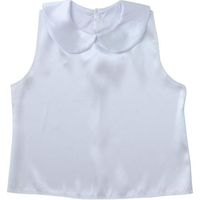 アーテック ソフトサテン シャツ 丸襟付 白 J FCE187V-19602