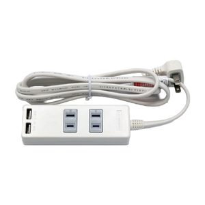 STAR LIGHT USB付き電源タップ(1．5m) ホワイト SK-2T2USBW-イメージ5