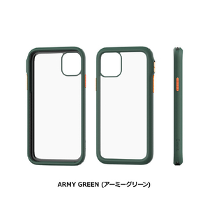 muvit iPhone 11用耐衝撃ケース MUVIT ACTIVE Army Green MV18181I61R-イメージ15