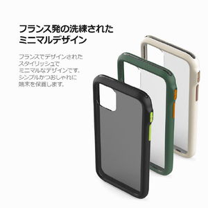 muvit iPhone 11用耐衝撃ケース MUVIT ACTIVE Army Green MV18181I61R-イメージ5