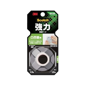 3M スコッチ 強力両面テープ 凸凹面用 12mm×1.5m KH-12R FC935ZL-3892897-イメージ1