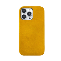 ABBI SIGNATURE iPhone 15 Pro用MARGOT イタリアンレザー MagSafe対応バックカバー タン ABS26181I15PR