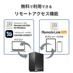 I・Oデータ 2ドライブNAS(ネットワークHDD) 16TB HDL2-LE16NB-イメージ7