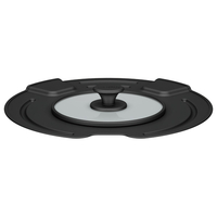 サーモス 取っ手のとれるフライパン専用フタ(22cm・24cm用) ブラック KLK-2224-BK