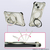 HACRAY iPhone 16用360 RingStandバンパー アルミ×シルバー HR27181I16-イメージ4