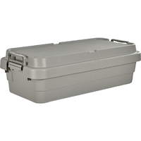 トラスコ トランクカーゴ フラット天板仕様 浅型 ４０Ｌ グレー 仕切板(別売)：SHI-LOW GYCFL-70