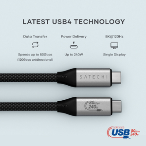 Satechi Satechi社製 USB4 V2 Pro ケーブル ブラック PST-YU4120K-イメージ8