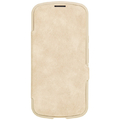 ＮＡＴＵＲＡＬ　ｄｅｓｉｇｎ iPhone 16用背面手帳型ケース CHROME-NATURAL ベージュ IP24-61-CHN07