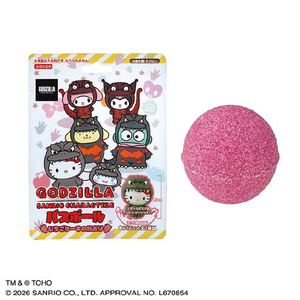東宝 GODZILLA ・SANRIO CHARACTERSバスボール ｺﾞｼﾞﾗｻﾝﾘｵﾊﾞｽﾎﾞ-ﾙ-イメージ1