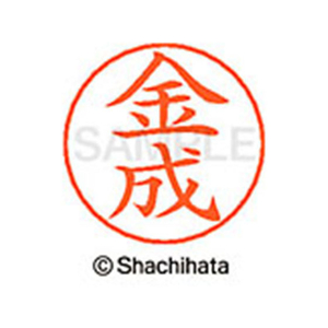 シヤチハタ ネームペン用ネーム シルバー 既製 金成 FC46520-X-GPS-0749-イメージ1