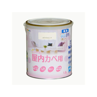 アサヒペン New水性インテリア屋内カベ 1.6L ホワイトピンク FCB747G