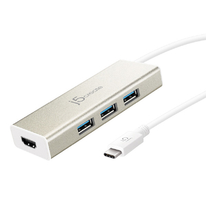 j5 create USB Type-C to 3ポートUSB&HDMI マルチハブ シャンパンゴールド JCH451-イメージ1