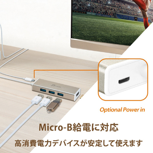 j5 create USB Type-C to 3ポートUSB&HDMI マルチハブ シャンパンゴールド JCH451-イメージ8