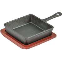 パール金属 鉄鋳物製角型スキレット 13×13cm FC838NM-HB-6211